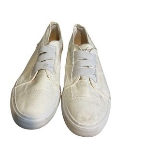 Blowfish Malibu White Casual Slip-On Sneakers Sz 11
